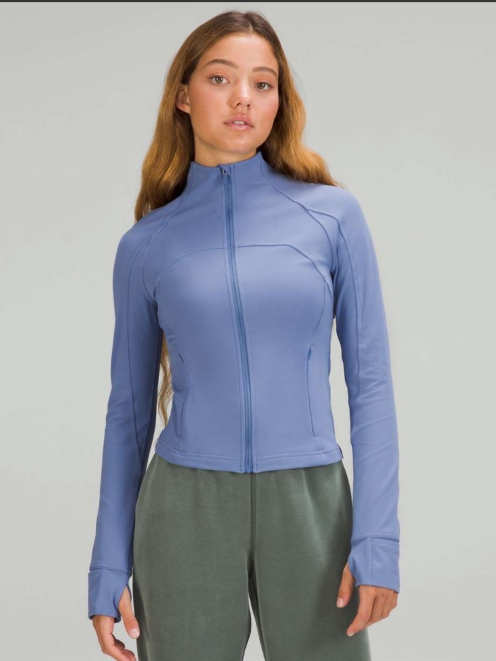 Lululemon Nulu Cropped Define Jacket in Water Drop Size 10